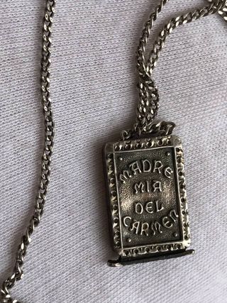 Escapulario Plata Ley s.XX + Regalo