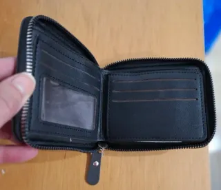 Cartera Dizorris Style Hombre Cremallera Gris