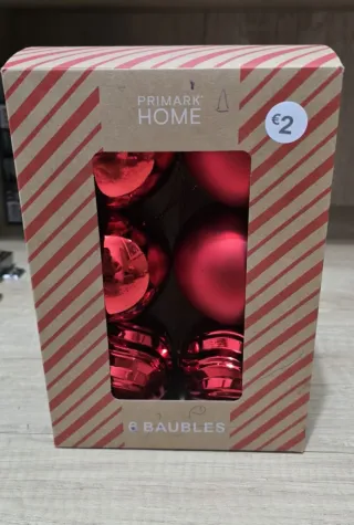 Bolas de Navidad Primark Home Rojas