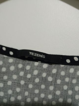 Vestito Tezenis Pois Nero Bianco Taglia S