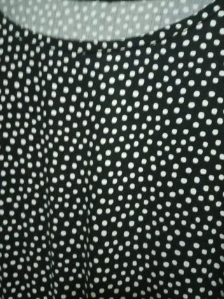 Vestito Tezenis Pois Nero Bianco Taglia S