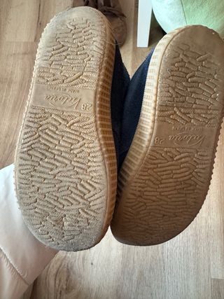 Zapatos Victoria niño azul y marrón