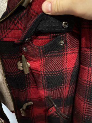 Chaqueta Levi's cuadros lana borreguito