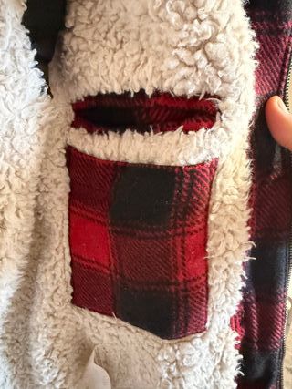 Chaqueta Levi's cuadros lana borreguito