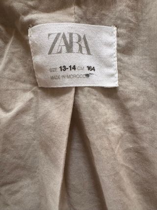 Blazer Zara Tweed Corto 13-14 Anni
