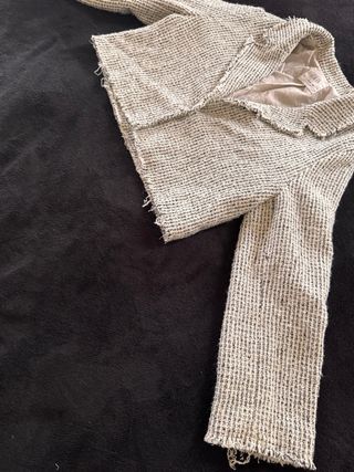 Blazer Zara Tweed Corto 13-14 Anni
