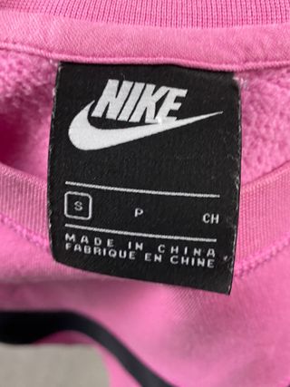 Felpa Nike Crop Rosa Maxi Swoosh Nero