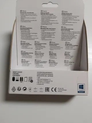 Ratón Inalámbrico HP 200 Negro/Rojo