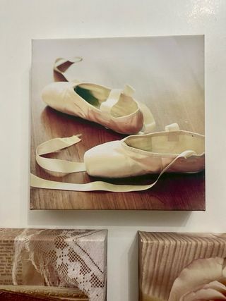 Set 3 Cuadros Decorativos Ballet, Libro, Rosa