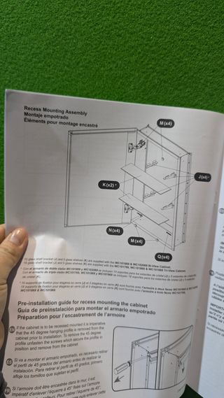 Armario de aluminio ovalado 1 puerta