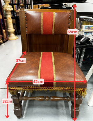 Scarpiera vintage in pelle e velluto