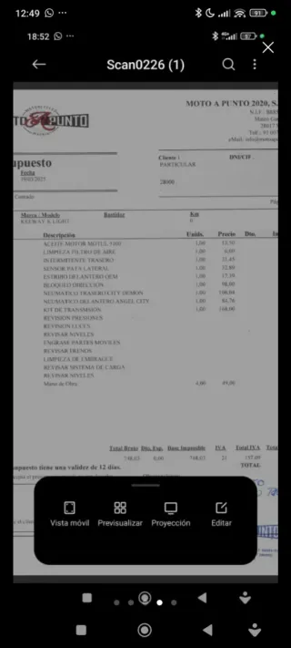 Keeway K-light 125 - Cilindro Roto.