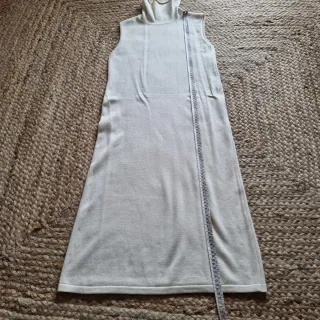 Abito Benetton Misto Lana Beige Tg M