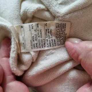 Abito Benetton Misto Lana Beige Tg M