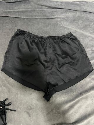 Pijama corto negro de Shein