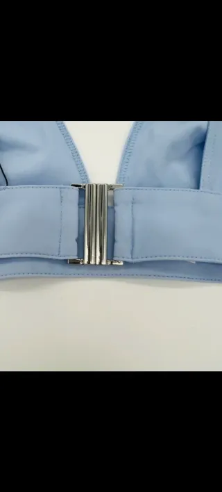 Top tipo sujetador azul Zara nuevo