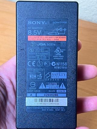 Adaptador Corriente PS2 Sony 8.5V Original