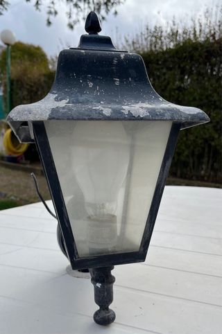 Aplique de Pared Exterior Negro