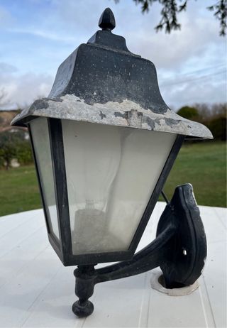 Aplique de Pared Exterior Negro