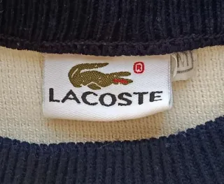 Jersey Lacoste vintage unisex blanco • año 2000