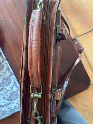 Bolso piel portátil documentos