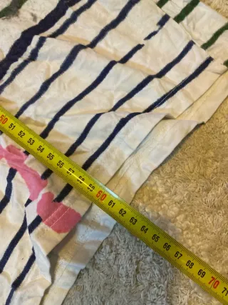 Camiseta Desigual blanca rayas multicolor