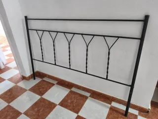 Cabecero de forja negro