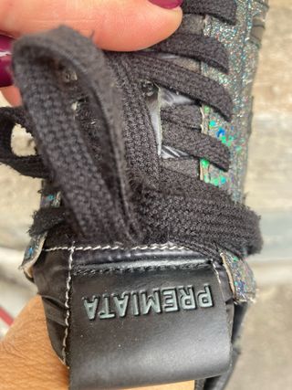 Scarpe Premiata Glitter Multicolor Argento