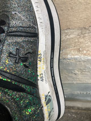 Scarpe Premiata Glitter Multicolor Argento