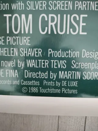 Cartel Cine El Color del Dinero Original. Único