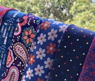 Lote de corbatas estampadas