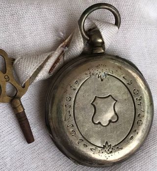 Reloj Plata Circa Suiza Bolsillo s.XIX + Regalo