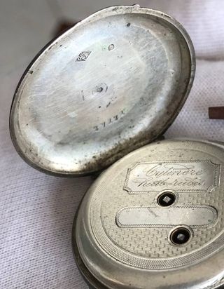 Reloj Plata Circa Suiza Bolsillo s.XIX + Regalo