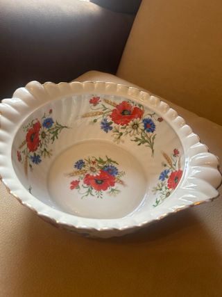 Vajilla de porcelana BIDASOA con flores