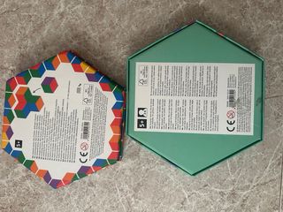 Lote 2 Juegos Mesa Hexagonal Domino y Serpiente