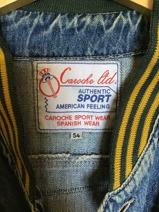 Chaqueta Vaquera Caroche vintage bordada 90s - M