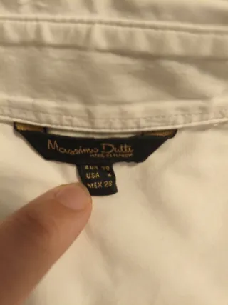 Camisa Massimo Dutti Blanca Mujer