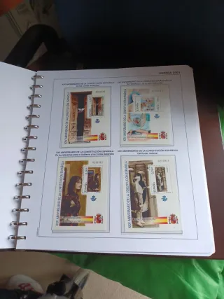 Hojas Ferrer de sellos España 2002 y 2003 y sellos