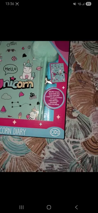 Diario segreto Peperilla con penna unicorno