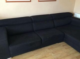 Sofá modular negro 2..85x100x 70cm