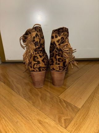 Botines Animal Print Marrones