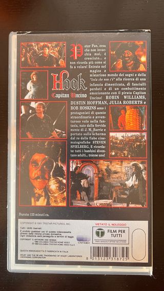 Hook - Capitan Uncino VHS Film Steven Spielberg