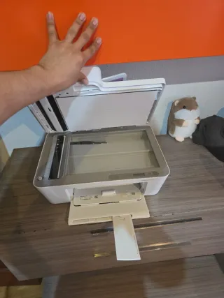 Impresora HP Blanca Nueva con Cartuchos