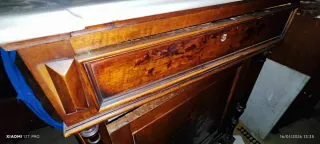 Mueble antiguo S.XIX madera y mármol