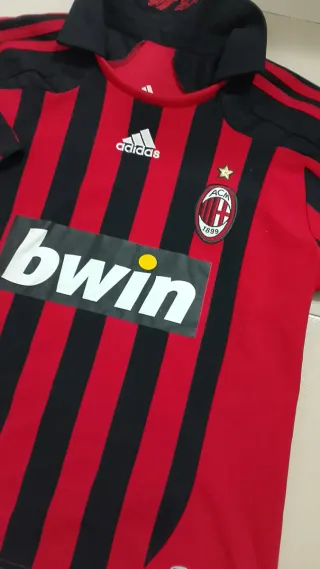 Maglia Calcio Milan Adidas Bwin tg 12 anni