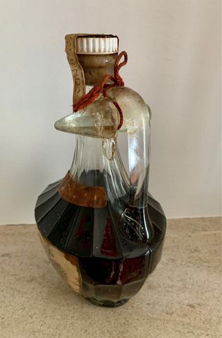 Botella Antigua La Praviana Licor de guindas