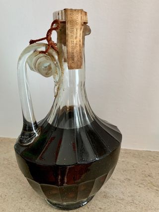 Botella Antigua La Praviana Licor de guindas