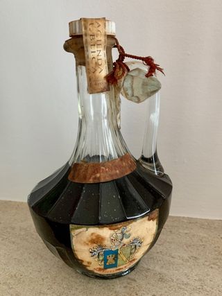 Botella Antigua La Praviana Licor de guindas