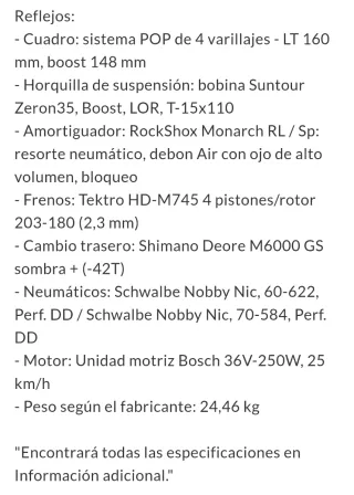 Bicicleta Eléctrica KTM Talla XS