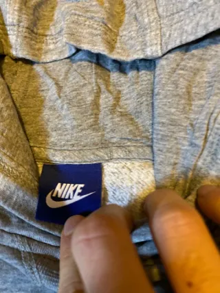 Sudadera Nike Gris Logo Blanco Talla S